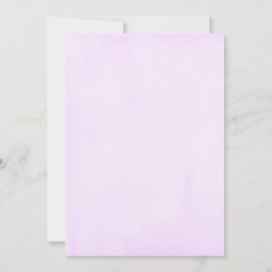 Roze en Paarse Silver Butterfly Baby shower Kaart (Achterkant)