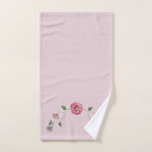 Roze en Paarse sinaasappel Bad Handdoek (Handdoek)