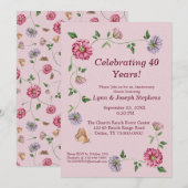 Roze en Paarse sinaasappel Kaart (Voorkant / Achterkant)