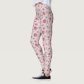 Roze en Paarse sinaasappel Leggings (Links)