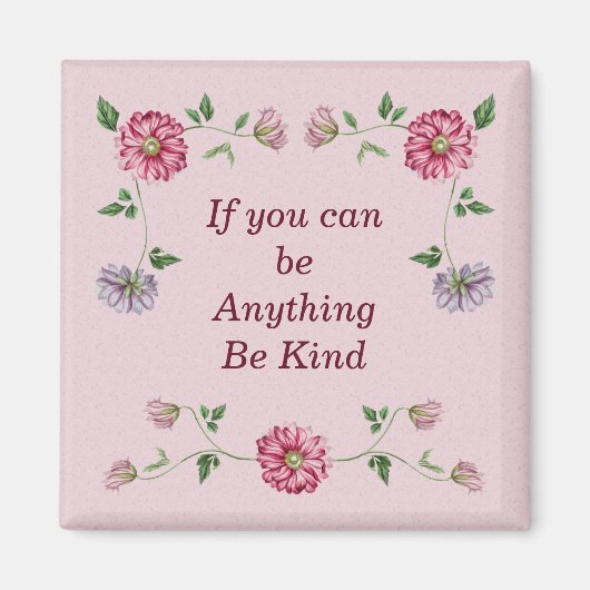 Roze en Paarse sinaasappel Magneet (Voorkant)