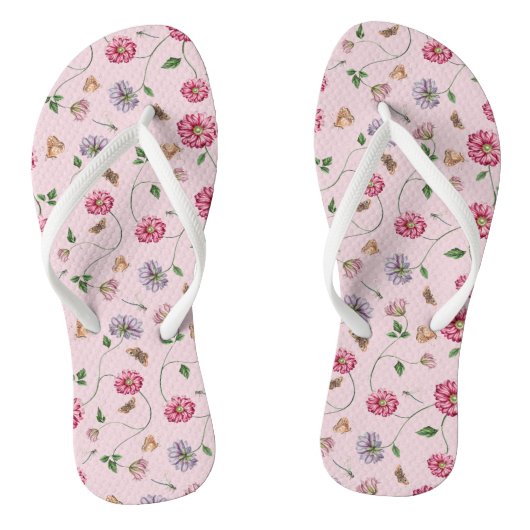 Roze en Paarse sinaasappel Teenslippers (Voetbed)