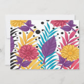 Roze en paarse snijbloemen met ingewikkelde bloemb bedankkaart (Voorkant)