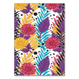 Roze en paarse snijbloemen met ingewikkelde bloemb kaart