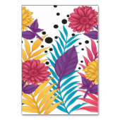 Roze en paarse snijbloemen met ingewikkelde bloemb kaart (Achterkant)