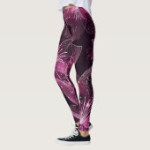 Roze en Paarse Sparkling Flower Leggings (Links)