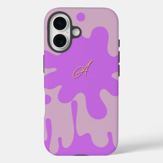 Roze en Paarse Splash Theme Case-Mate iPhone Case (Achterkant)