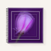 Roze en Paarse Spring Floral Double - Take Fun Art Notitieboek (Voorkant)