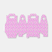 Roze en Paarse Sprinkles Patroon Custom Bedankdoosjes (Uitgevouwen)