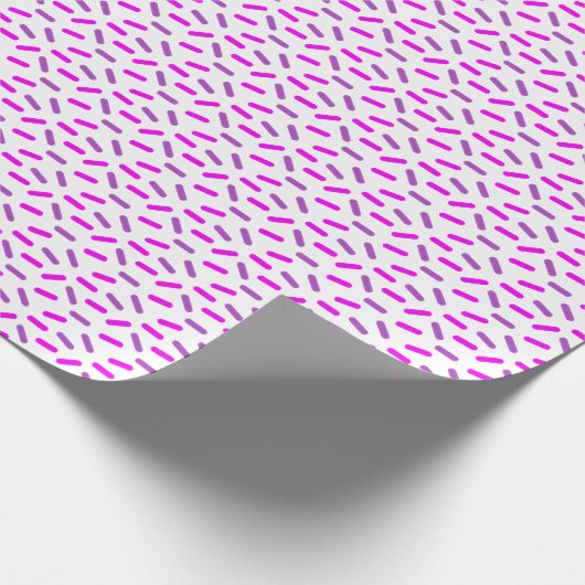 Roze en Paarse Sprinkles Patroon Custom Cadeaupapier (Hoek)