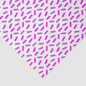 Roze en Paarse Sprinkles Patroon Custom Tissuepapier (Detail)