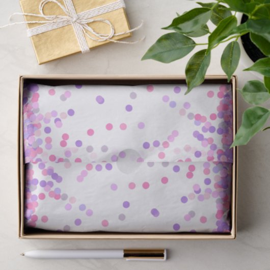 Roze en Paarse sproeiers Tissuepapier (Geschenk)