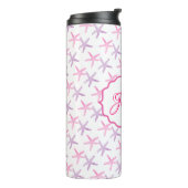 Roze en Paarse Starfish Aangepast Thermosbeker (Gedraaid links)