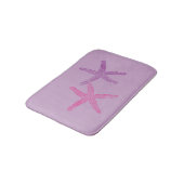 Roze en Paarse Starfish Lila Badmat (Gekanteld)