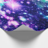 Roze en Paarse sterren Cadeaupapier (Hoek)