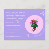 Roze en paarse sterren Handgemaakte Mooie Persoonl Briefkaart (Voorkant)