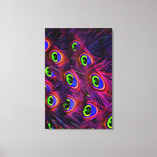 Roze en paarse stijve textuur canvas afdruk