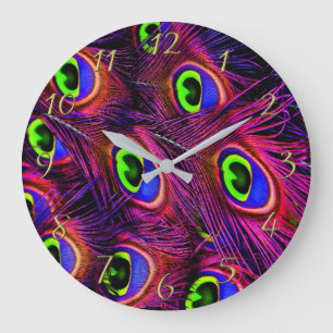 Roze en paarse stijve textuur grote klok