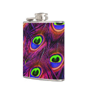 Roze en paarse stijve textuur heupfles (Links)