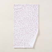 Roze en Paarse Stippen, gezoet Bad Handdoek (Handdoek)