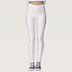 Roze en Paarse Stippen, gezoet Leggings