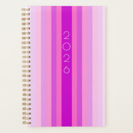 Roze en Paarse Streep 2026 Planner