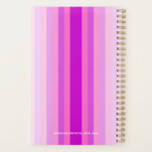 Roze en Paarse Streep 2026 Planner (Achterkant)