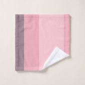 Roze en paarse strepen bad handdoek (Wasdoekje)