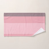 Roze en paarse strepen bad handdoek (Handdoek)