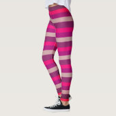 Roze en Paarse strepen leggings (Links)