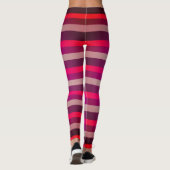 Roze en Paarse strepen leggings (Achterkant)