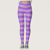 Roze en Paarse strepen Leggings (Voorkant)