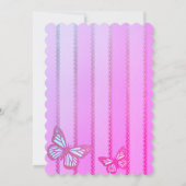 Roze en Paarse Stripes en de uitnodiging tot het i (Achterkant)