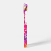 roze en paarse stropdas-kleurstof iPhone hoesje (Linkerkant)