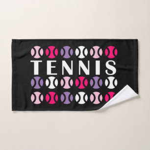 Roze en💜 paarse tennis🎾 handdoek