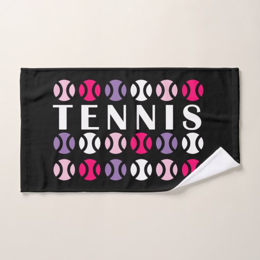 Roze en💜 paarse tennis🎾 handdoek (Handdoek)