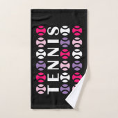 Roze en💜 paarse tennis🎾 handdoek (Handdoek)