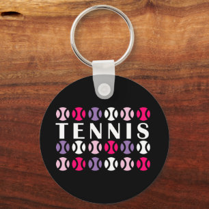 Roze en💜 paarse tennis🎾 sleutelhanger