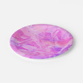 Roze en paarse textuur  papieren bordje (Gekanteld)
