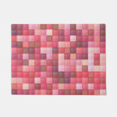 Roze en Paarse Tile-mozaïek Deurmat (Voorkant)