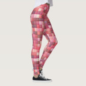 Roze en Paarse Tile-mozaïek Leggings (Rechts)