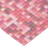 Roze en Paarse Tile-mozaïek Tafelkleed (Gekanteld)
