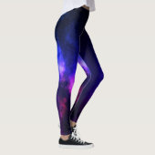 Roze en Paarse troebele Nebula Melkwegruimte Leggings (Rechts)