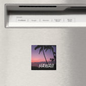 Roze en paarse tropische Haswaii zonnemagneet Magneet (Insitu (Vaatwasser))