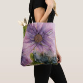 Roze en Paarse ventilatoralcoholinkt Tote Bag (Dichtbij)