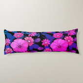 Roze en Paarse ventilatorventiel Lichaamskussen (Achterkant)