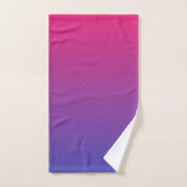 Roze en paarse verloopkleuren bad handdoek (Handdoek)