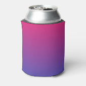 Roze en paarse verloopkleuren blikjeskoeler (Blikje Achterkant)