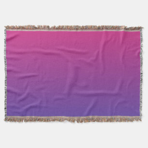 Roze en paarse verloopkleuren deken