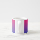 Roze en paarse verloopkleuren espresso kop (Achterkant)